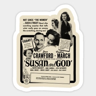 Susan And God - Joan Crawford - 1940 Sticker